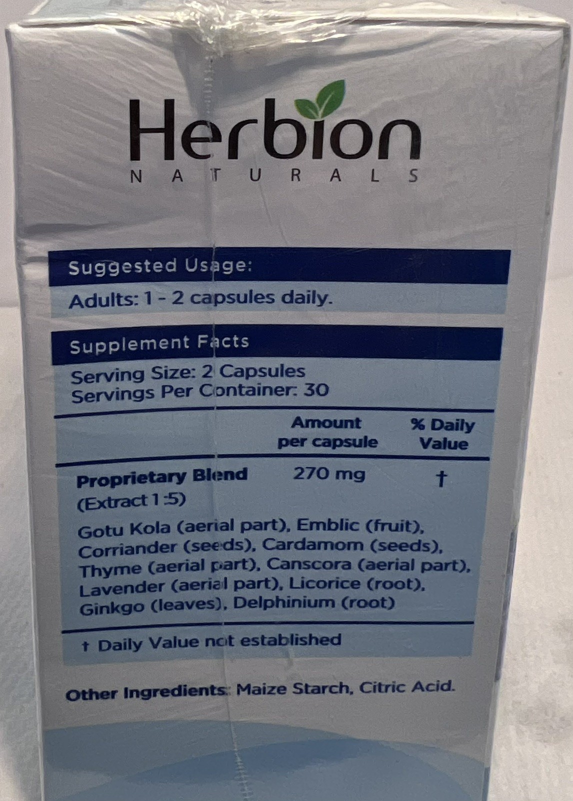 Herbion Naturals Memory Support 60capsules Each 3pk=180caps Exp03/26