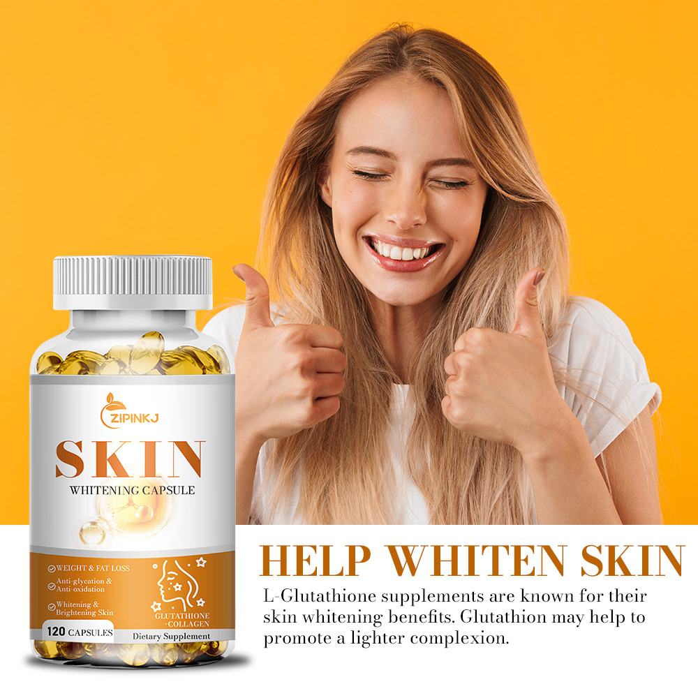 120 Capsules Collagen Glutathione Pills Whitening Skin Bleaching Lightening Best