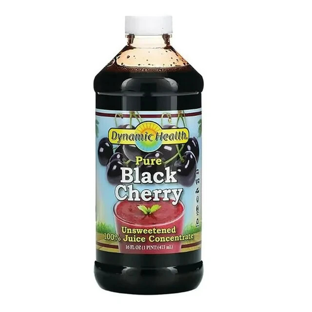 Dynamic Health Black Cherry Unsweetened Juice Concentrate 16 Fl Oz