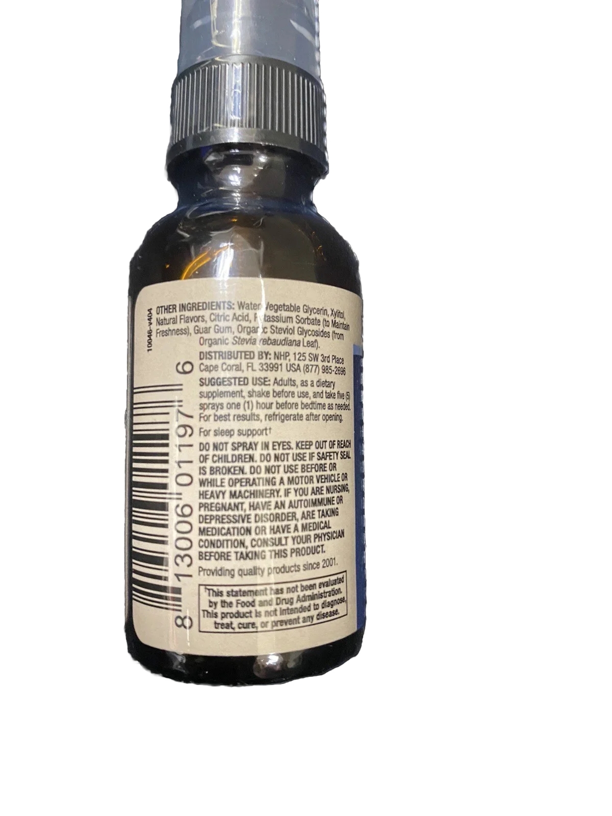 Dr Mercola Sleep Support 1.5mg Melatonin. Raspberry Flavor. 0.98 Fl Oz.