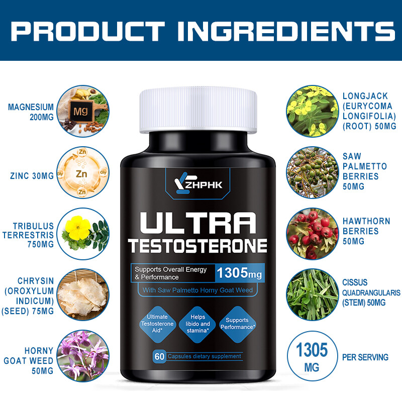 Natural Testosterone Booster – Increase Energy Improve Muscle Strength & Growth