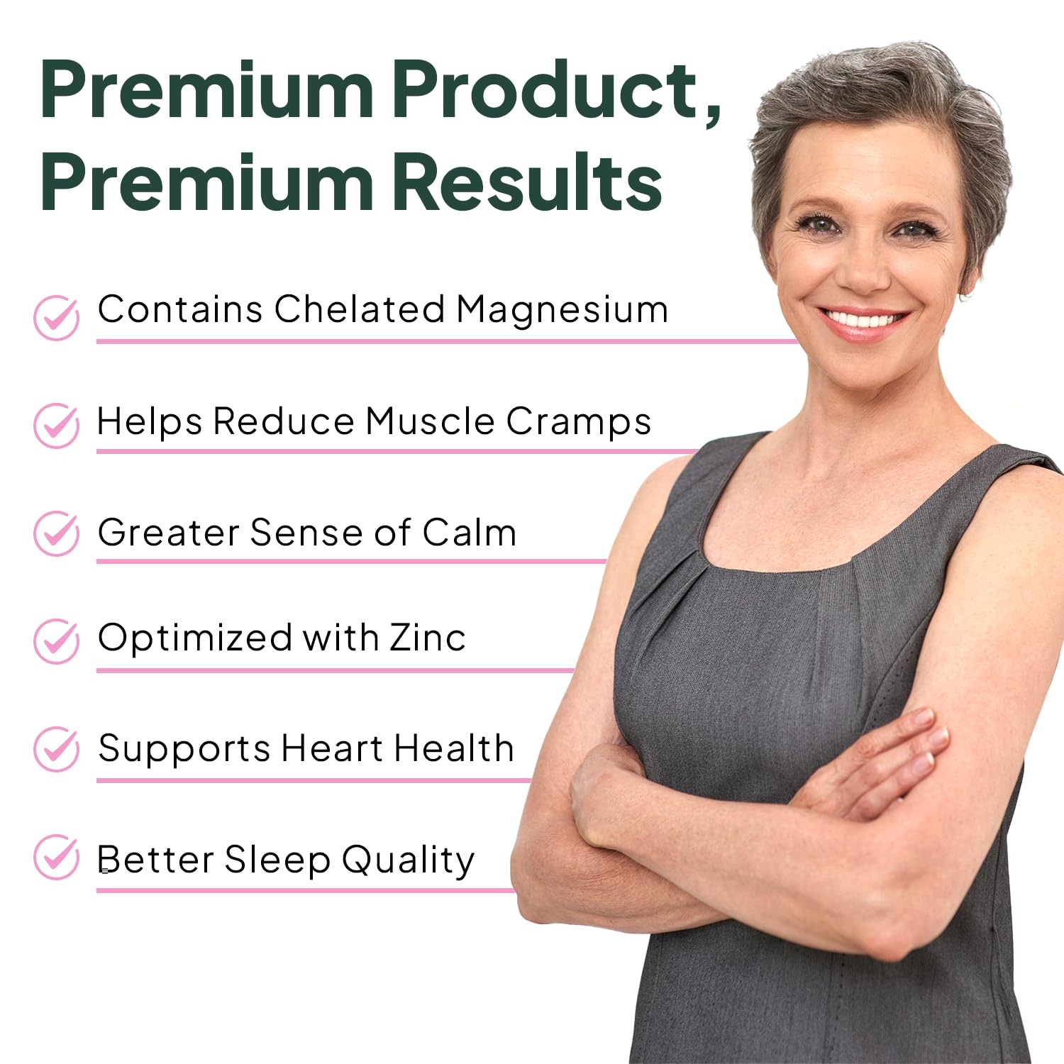 Organics Ocean Pure Magnesium Glycinate with Zinc – 90 Count (Pack of 1)