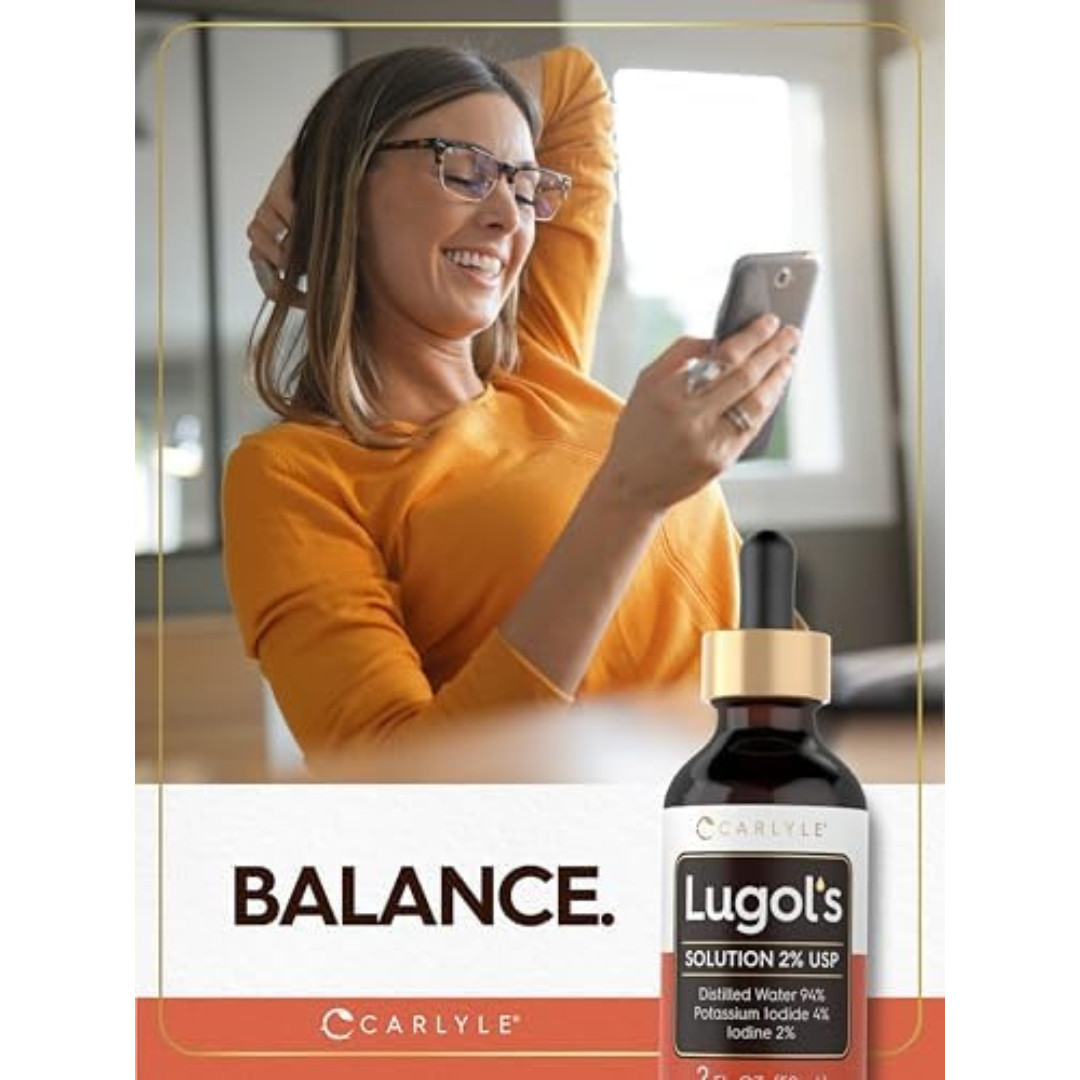 Lugols Iodine 2 Percent 2 Fl Oz Potassium Iodide and Solution