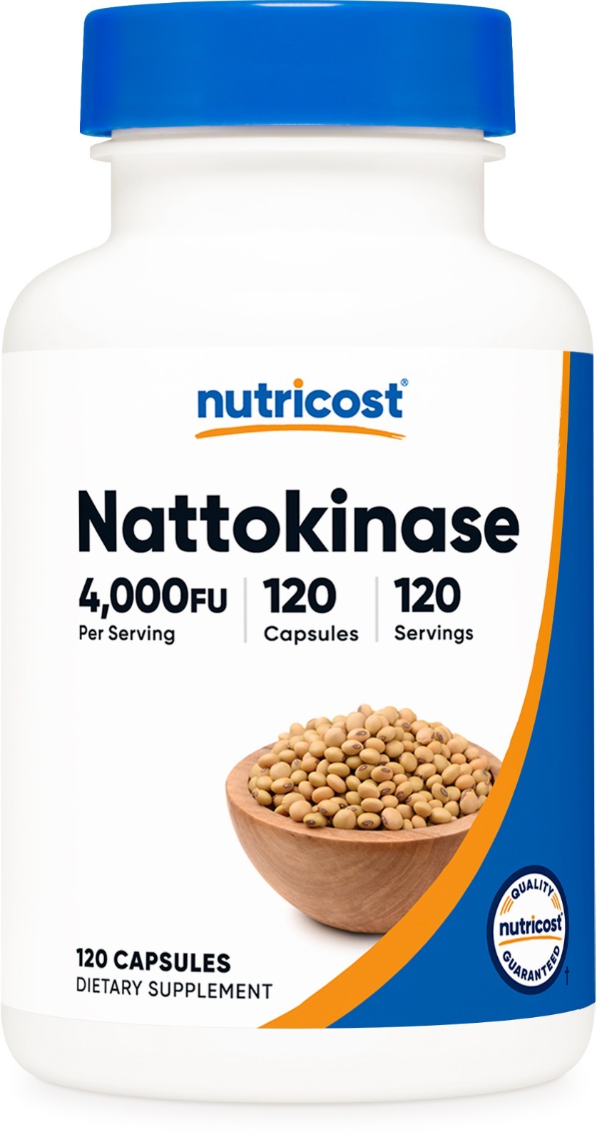 Nutricost Nattokinase (4,000 FU) 120 Capsules – Vegan-Friendly, GMO-Free