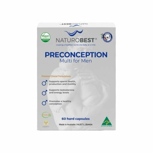 NEW NaturoBest Preconception Multi for Men 60 Capsules NaturoBest