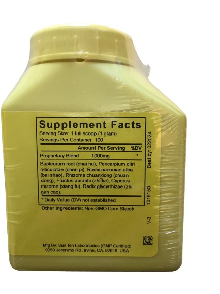 Sun Ten – Bupleurum & Cyperus Formula, Granules / Chai Hu Shu Gan Tang / 柴胡疏肝湯