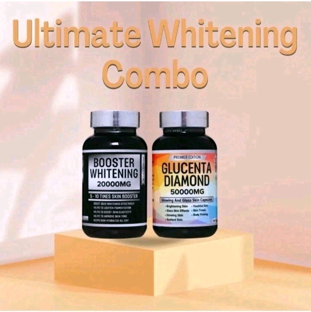 2pcs Combo Glucenta Diamond & Booster whitening 💯 satisfaction. BEWARE OF FAKE