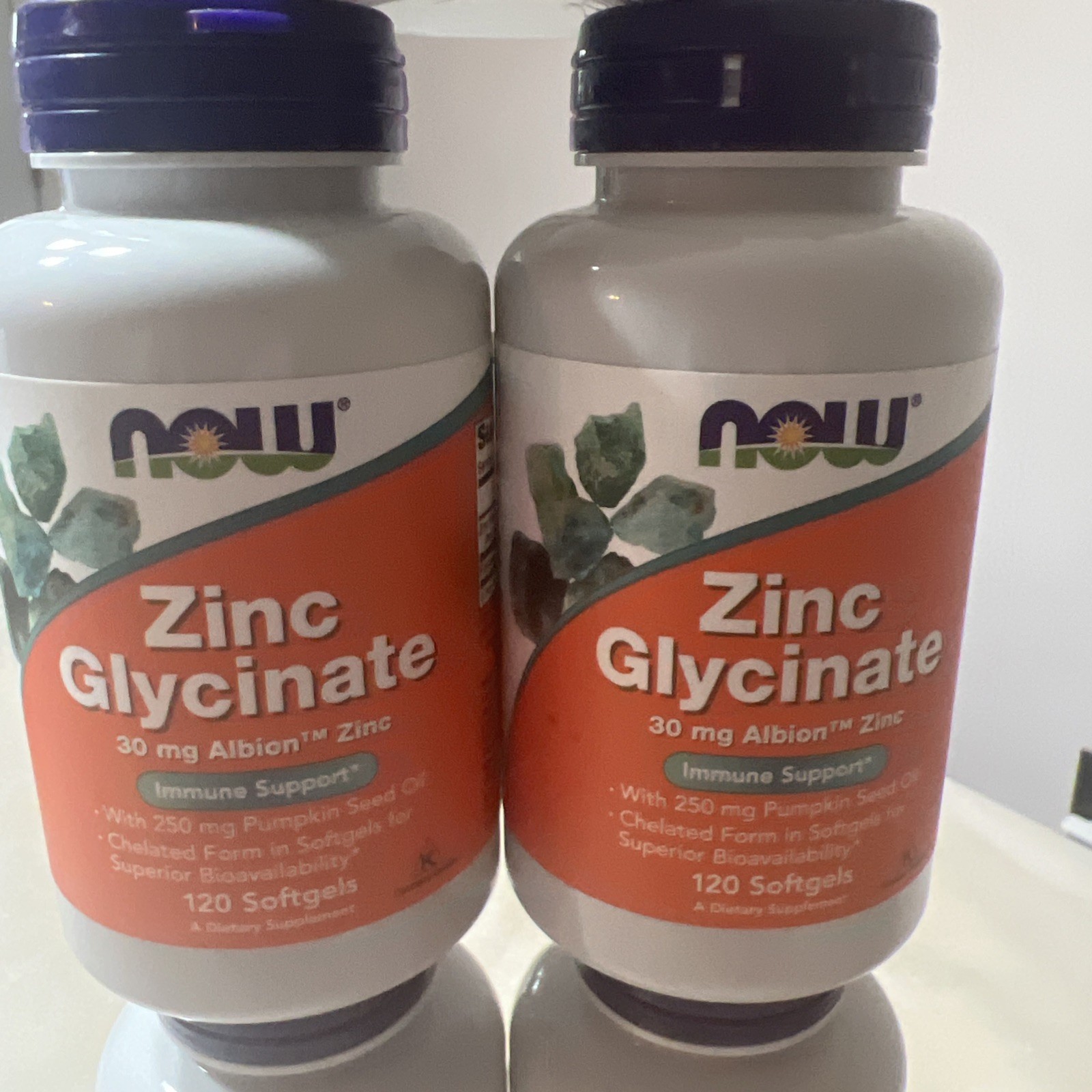 Zinc Glycinate, (5) PACK, 120 Softgels (600) total), Prostate Health
