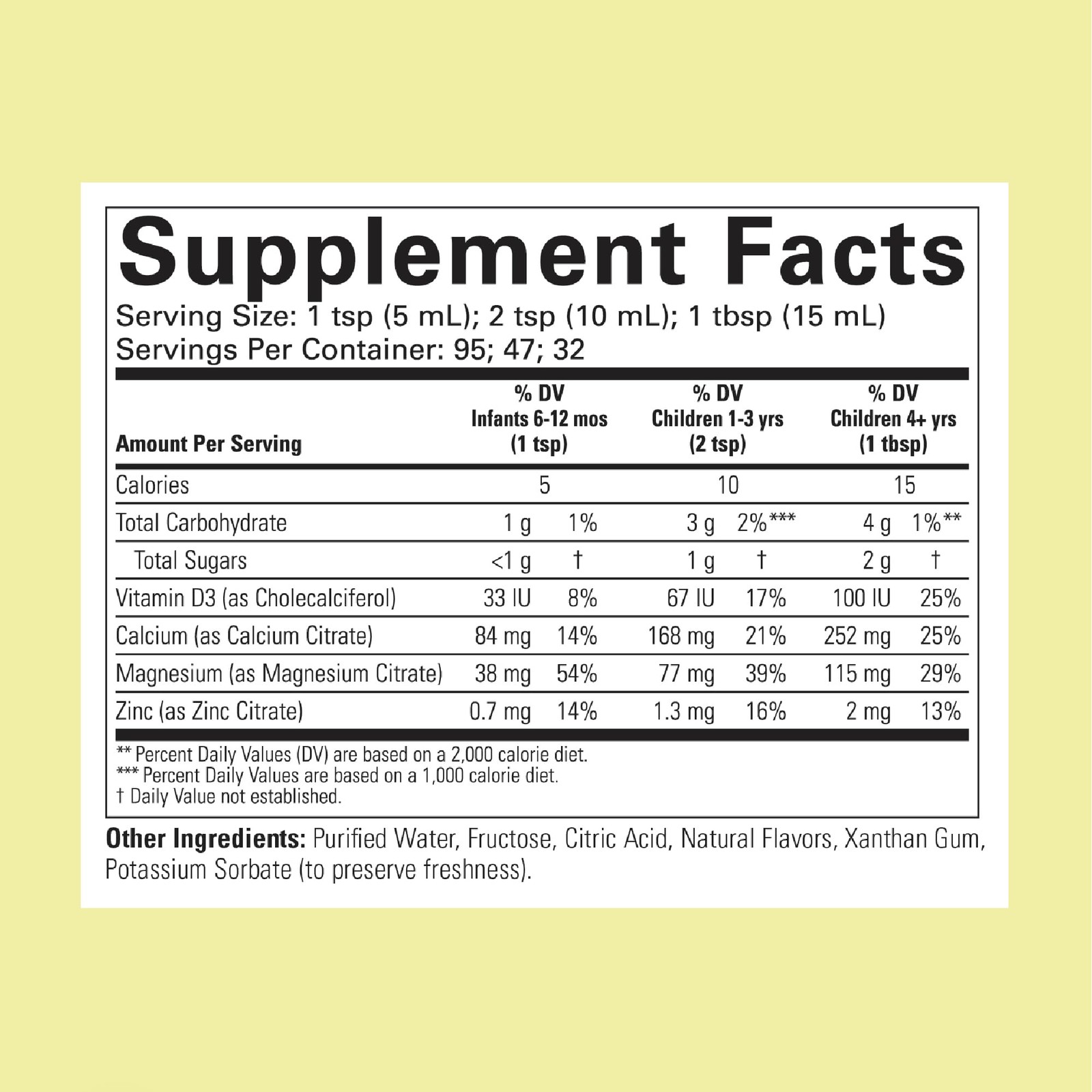 CHILDLIFE ESSENTIALS Liquid Calcium Supplement for Kids – Baby Calcium with M…