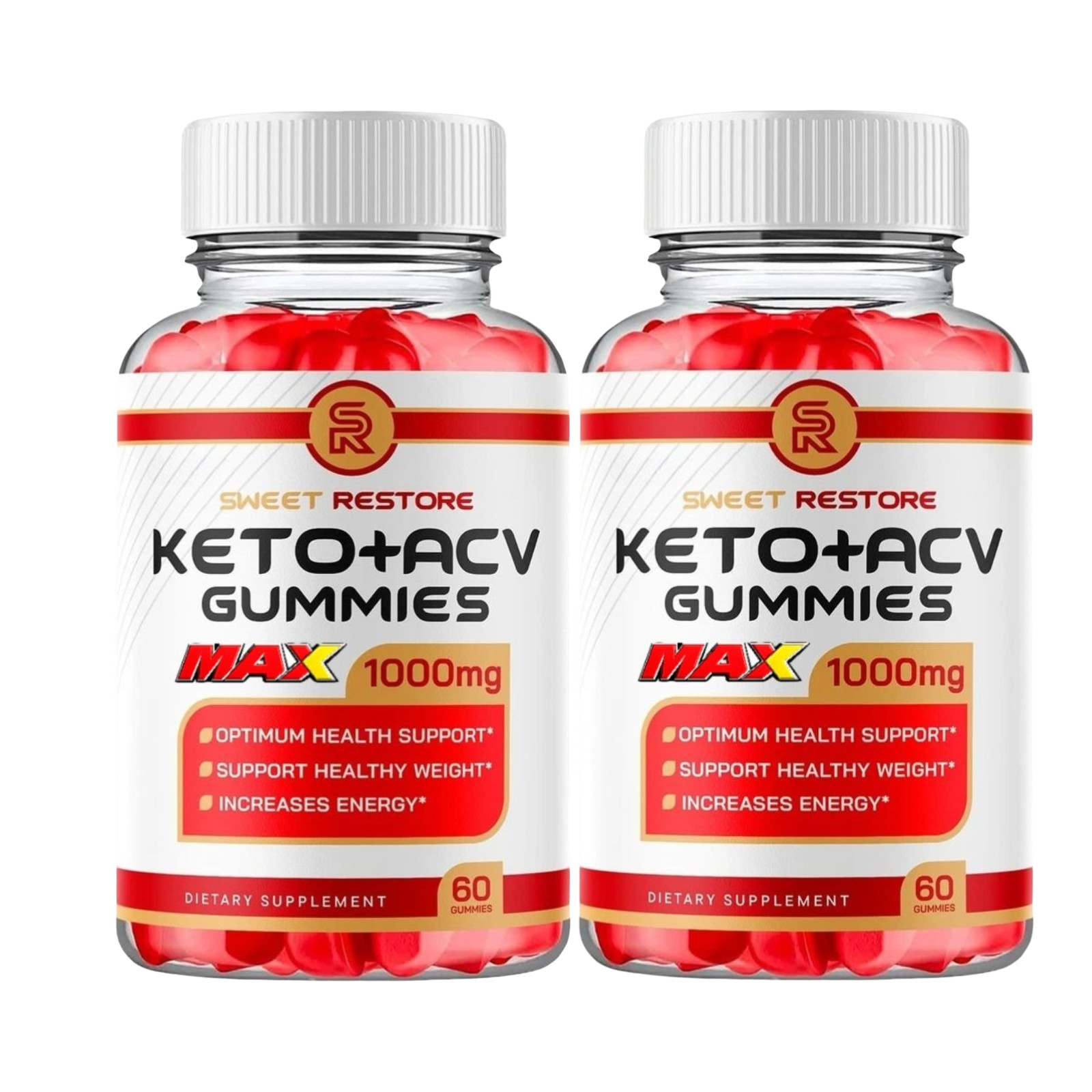 2-Pack Sweet Restore Max Gummies – Sweet Restore Keto ACV Gummies – 120 Gummies