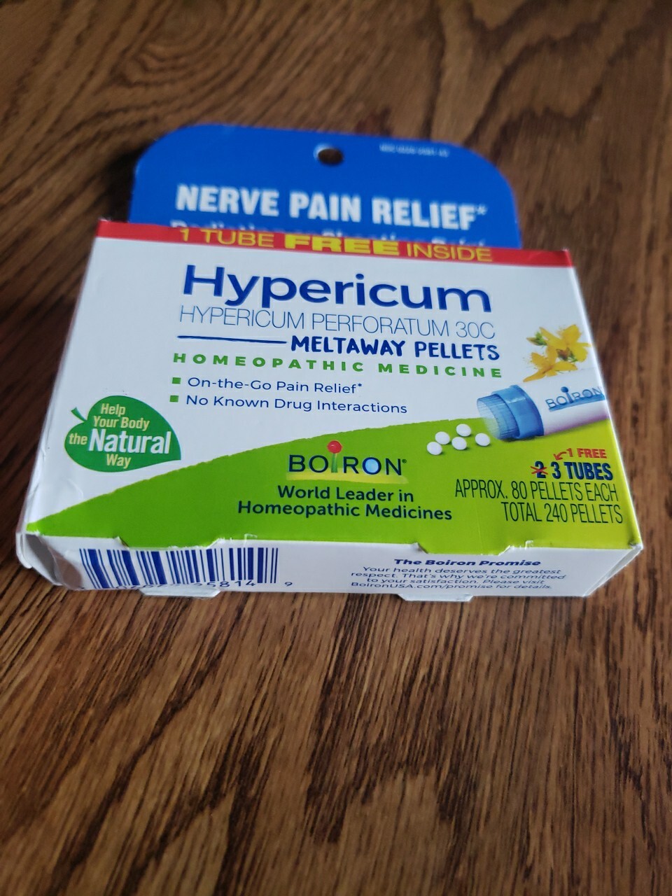 Boiron Hypericum Perforatum 30C 3 MDT 3 Pack Pellet Expires 03/2029 New Sealed