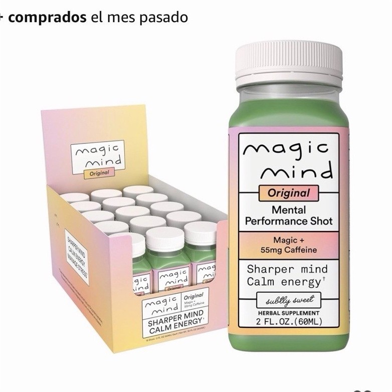 Magic Mind Original Mental Performance Shot Drink 30 Pack, 2 fl oz (60 mL)