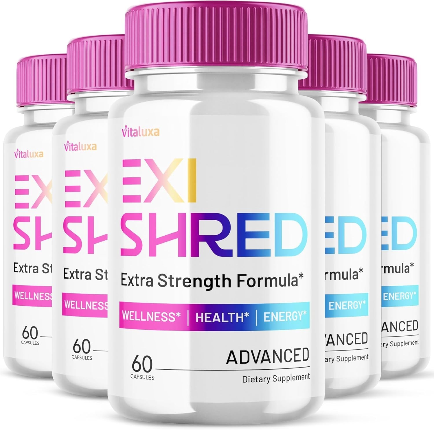 (5 Pack) Exishred Fat Burner Pills Advanced Weight Loss Formula (300 Capsules)