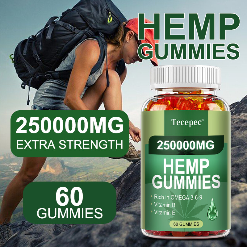 Relief Pain Improve Sleep Calm Anxiety Stress Rich Omega 3 6 9 Vegan 60 Gummies