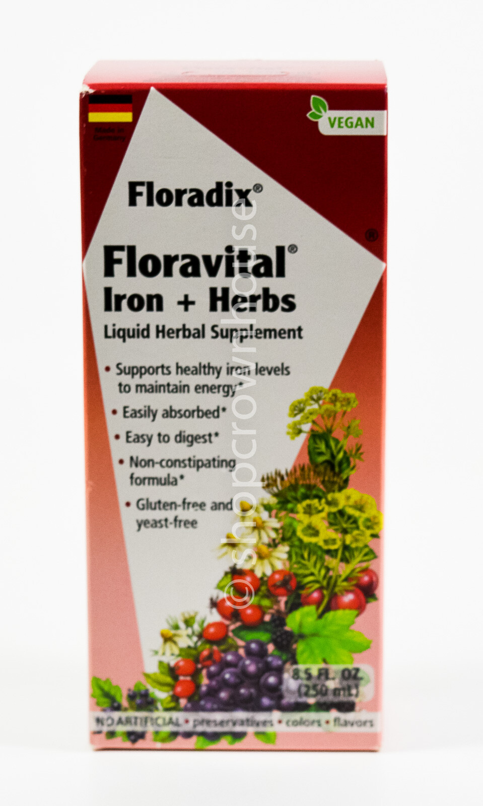 Floradix Floravital IRON + HERBS 8.5oz Herbal Supplement LIQUID vegan 11/2026