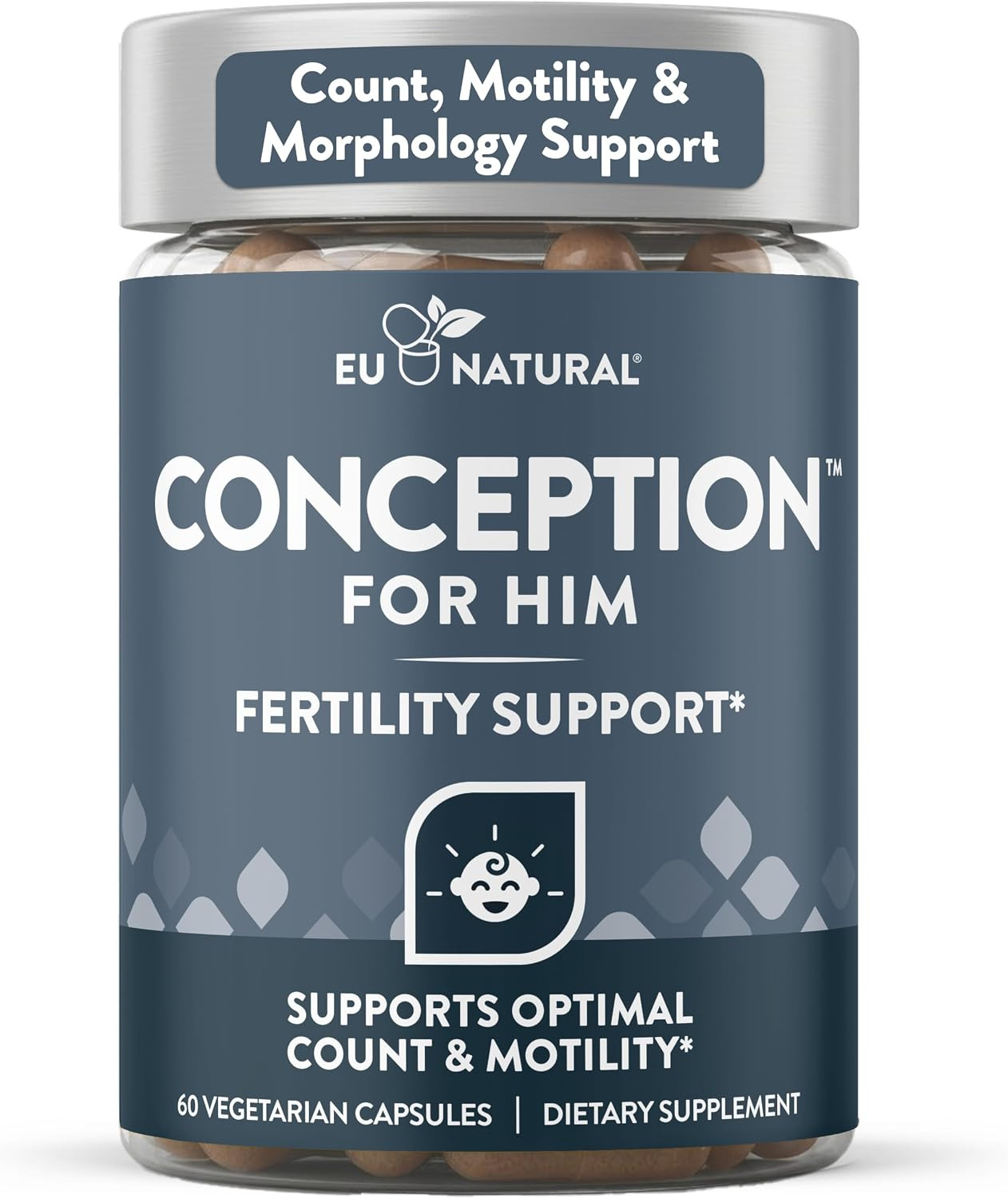 Eu Natural Conception for Him – Male Fertility Supplements 60 Caps ~ Exp 3/28