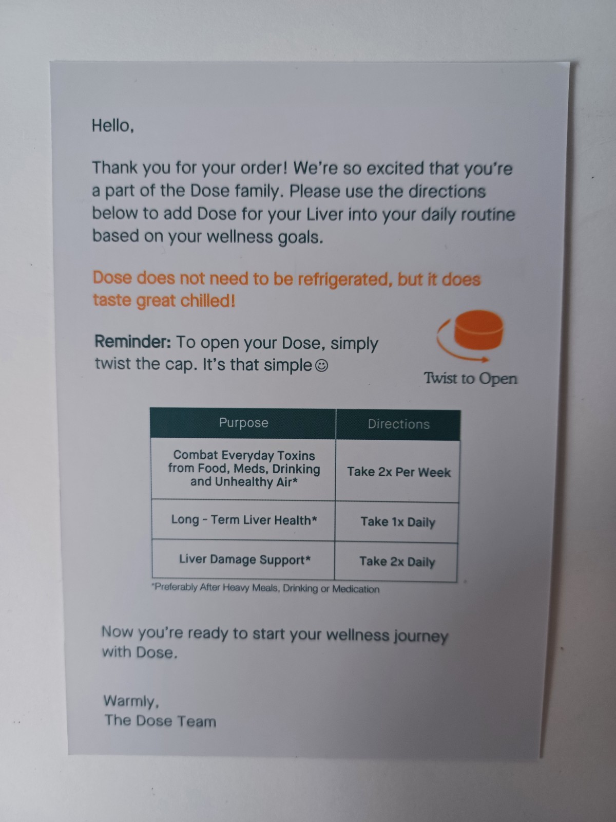 DOSE for Your Liver 16oz Bottle Cleanse Detox & Repair Organic Milk Thistle
