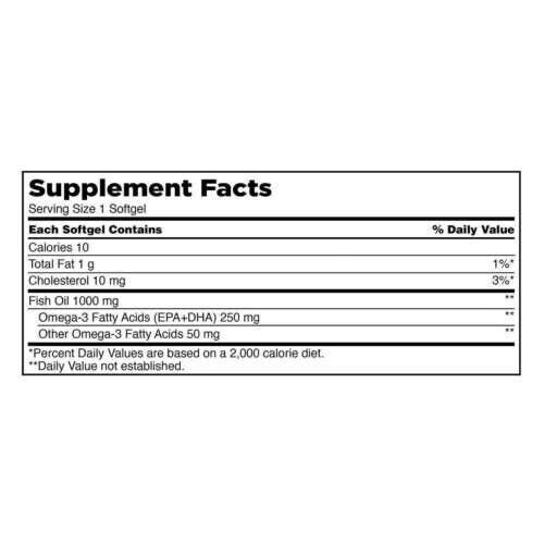 Kirkland Signature Fish Oil 1000 mg., 400 Softgel with 300mg Omega-3 Fatty Acids