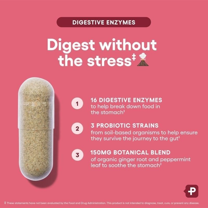 USPS Physician’s Choice Digestion Enzymes 16 Multi Enzymes Natural Prebiotics