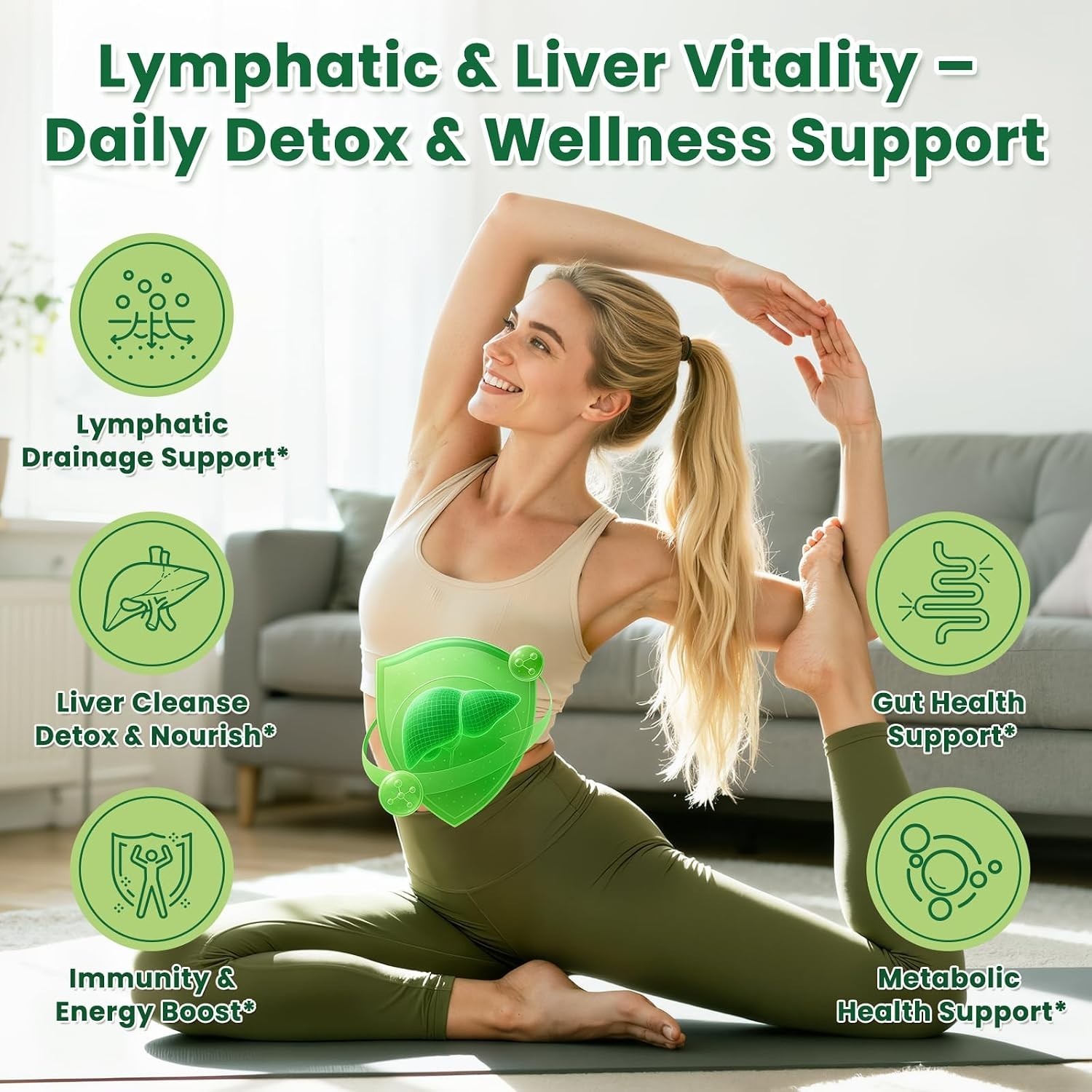 Liver Cleanse & Immune Support Drops – Liposomal Lymphatic Formula – 2 Fl Oz