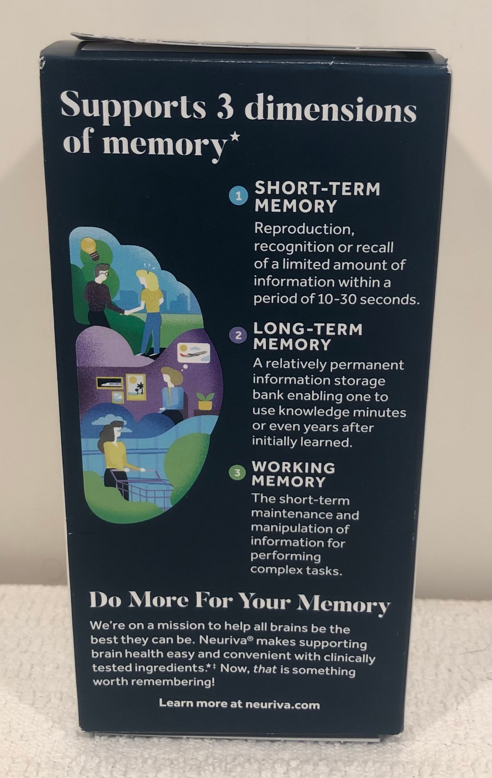 Neuriva Memory 3D Brain Supplement Decaffeinated Nootropic 50 Caps Memory 05/26