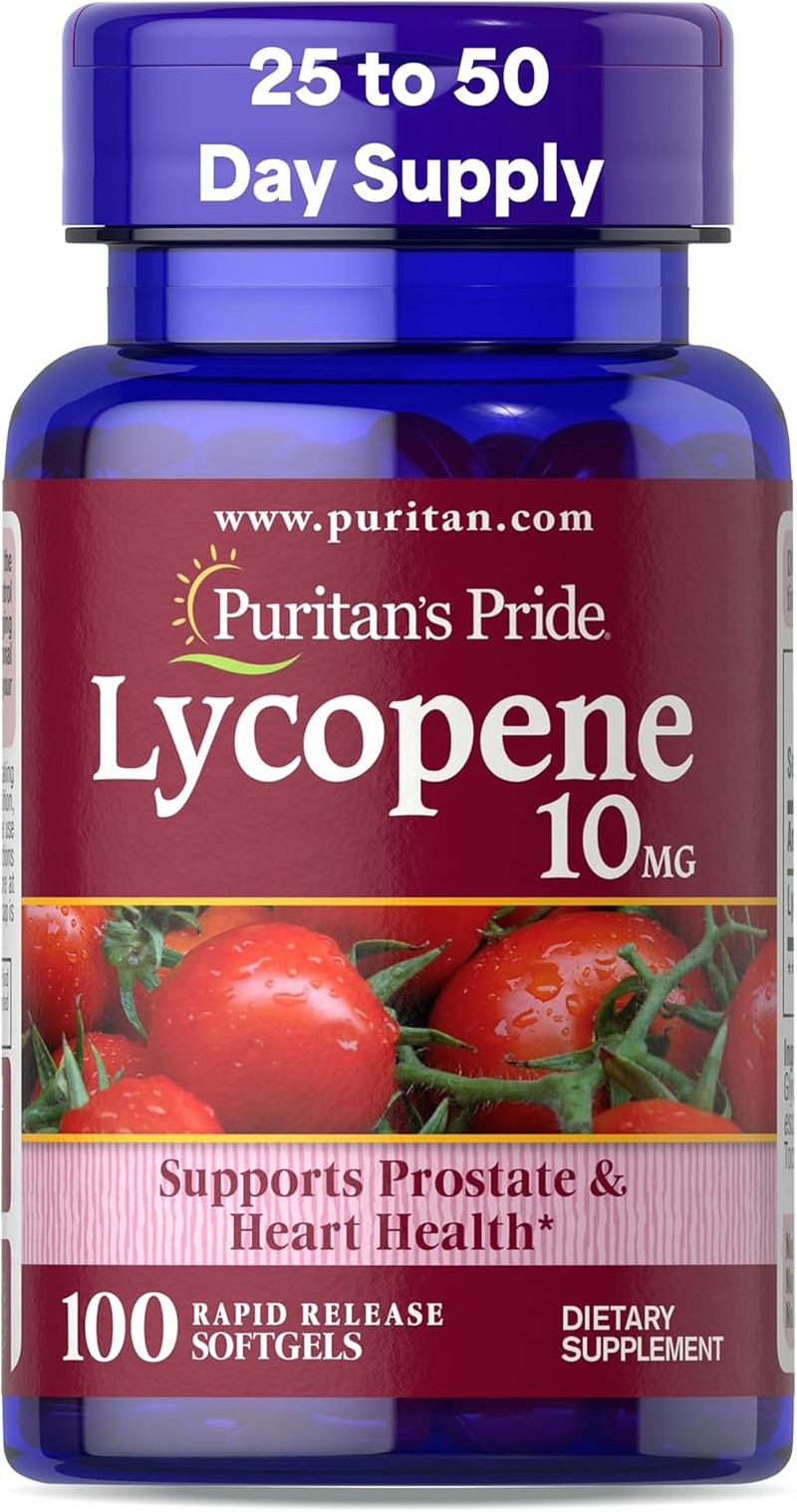 Premium Lycopene 10Mg, Dietary Supplement for Prostate, Antioxidant, Heart He…