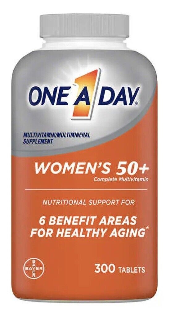 One A Day Women’s 50+ Healthy Advantage Multivitamin, 300 Tablets Gluten FREE