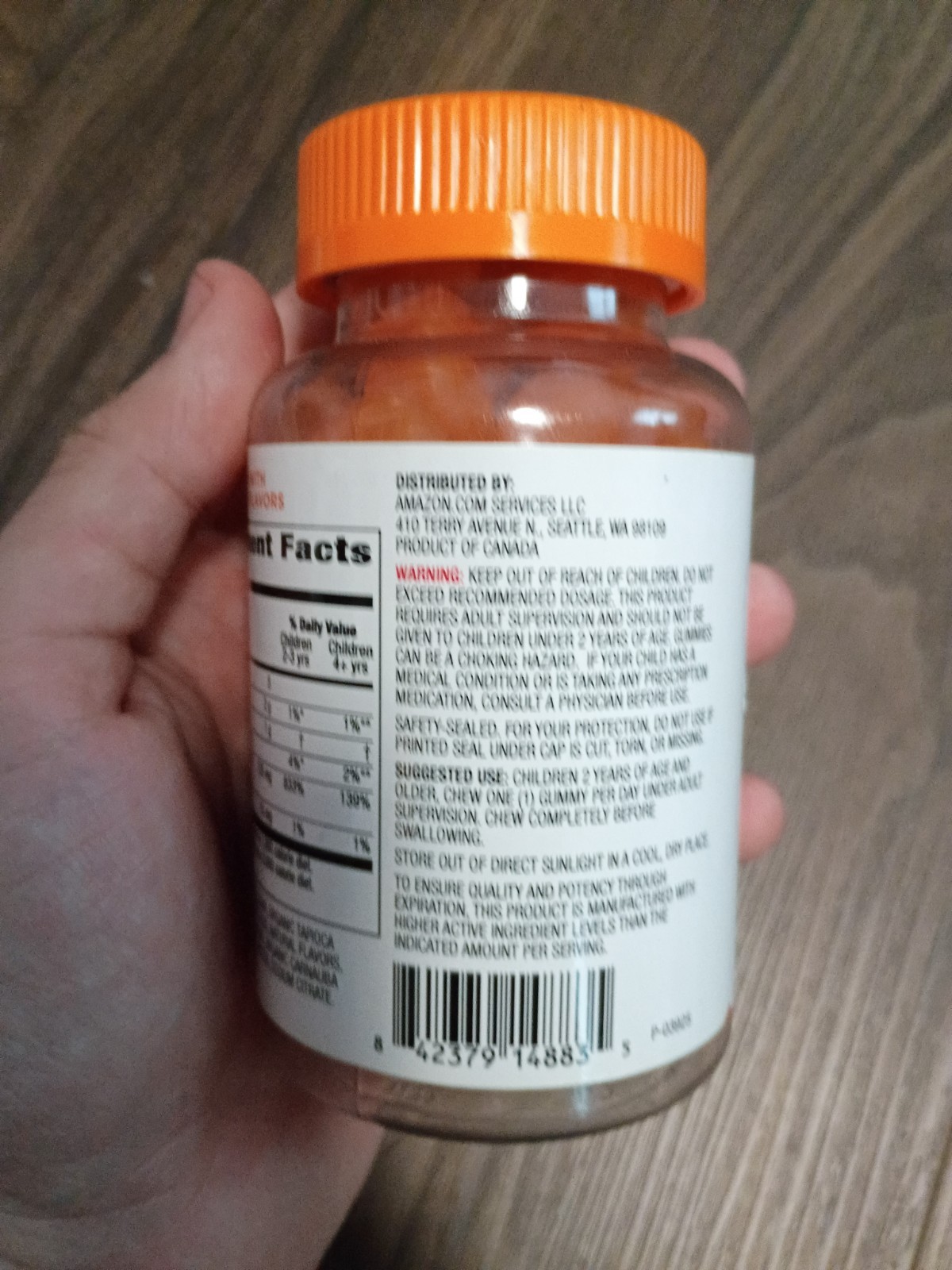 Mama Bear Vegan Kids Vitamin C Gummies Orange 60 Count EXP 03/2026