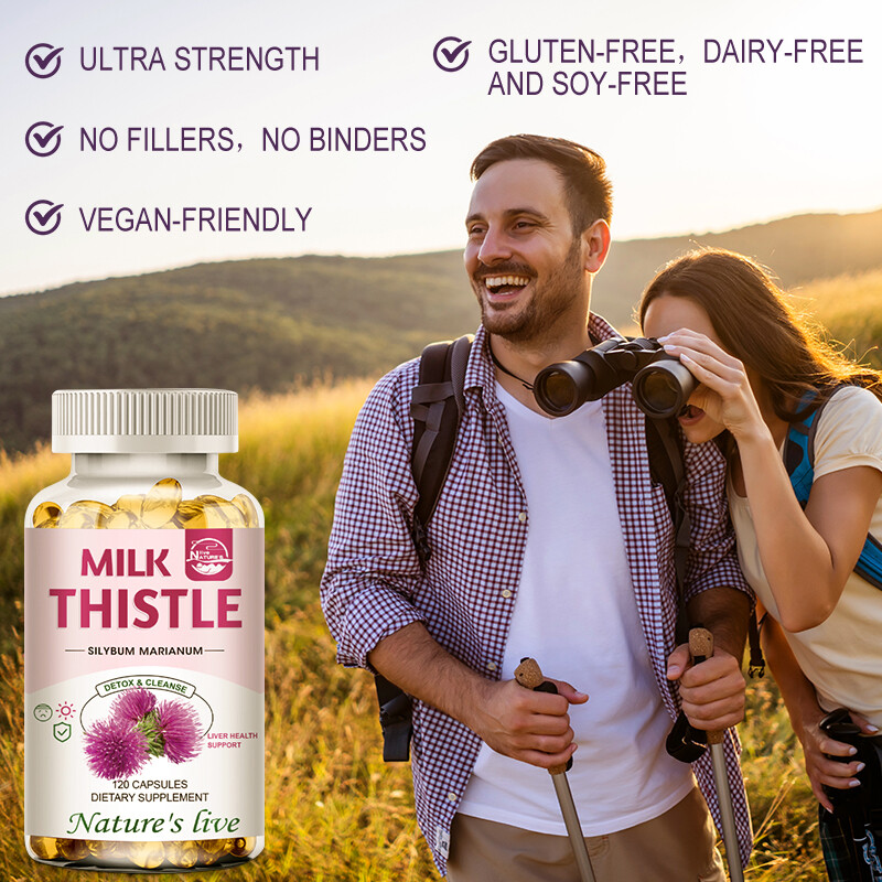 Anti – Aging – MILK THISTLE 1200MG Milk Thistle Best Seller 1 Bottle 120Capsules