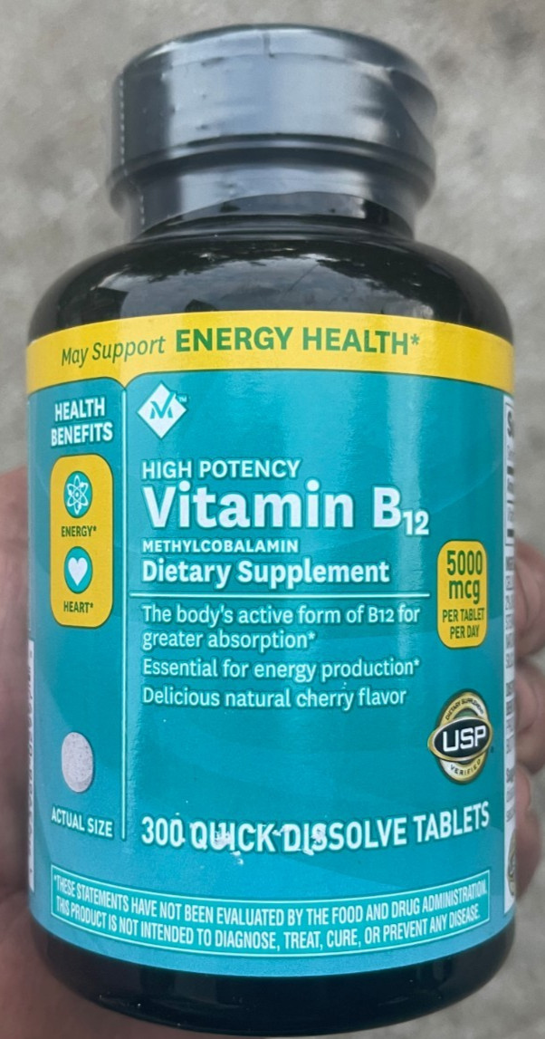 Member Mark Vitamin B12 methylcobalamin, Dietary Supplement 300 ct