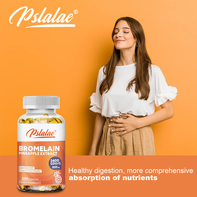 Bromelain 500mg – Digestive Support, Relieve Gas, Bloating and Constipation