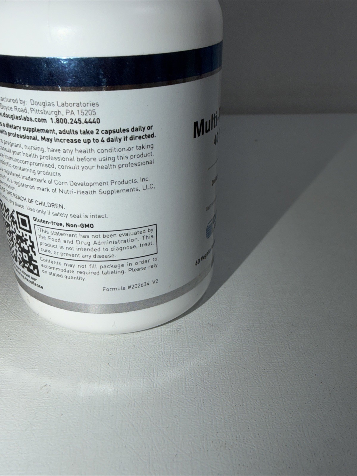Sealed Multi-probiotic 40 Billion Supplement 60 Caps , Damaged Outer Packaging