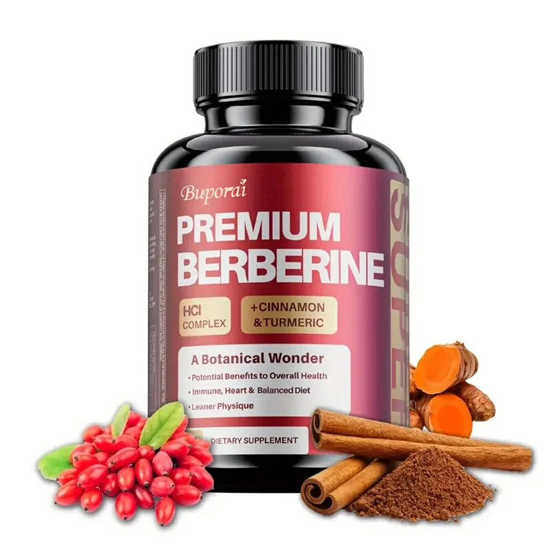 Premium Berberine 120pcs,Promotes Cardiovascular and Digestive Health, Energy