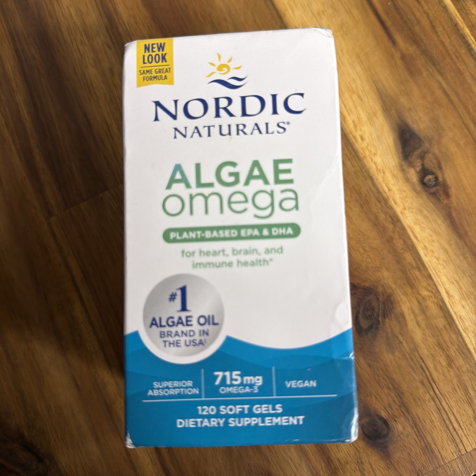Nordic Naturals Algae Omega Softgels, 715 Mg, Plant-Based EPA & DHA,120 Ct 5/27