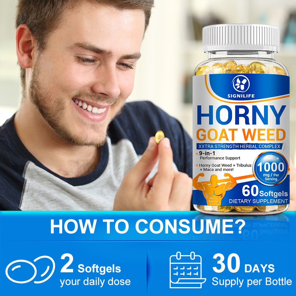 Horny Goat Weed Extract with Maca, Saw Palmetto Ginseng,Arginine, Enhancer-