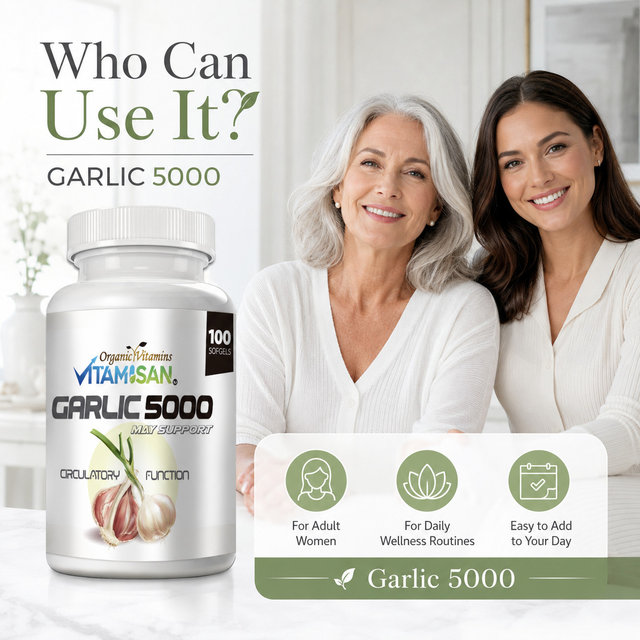 2x GARLIC OIL 5000 Cardiovascular Heart Cough Cold Support 200 ct OV