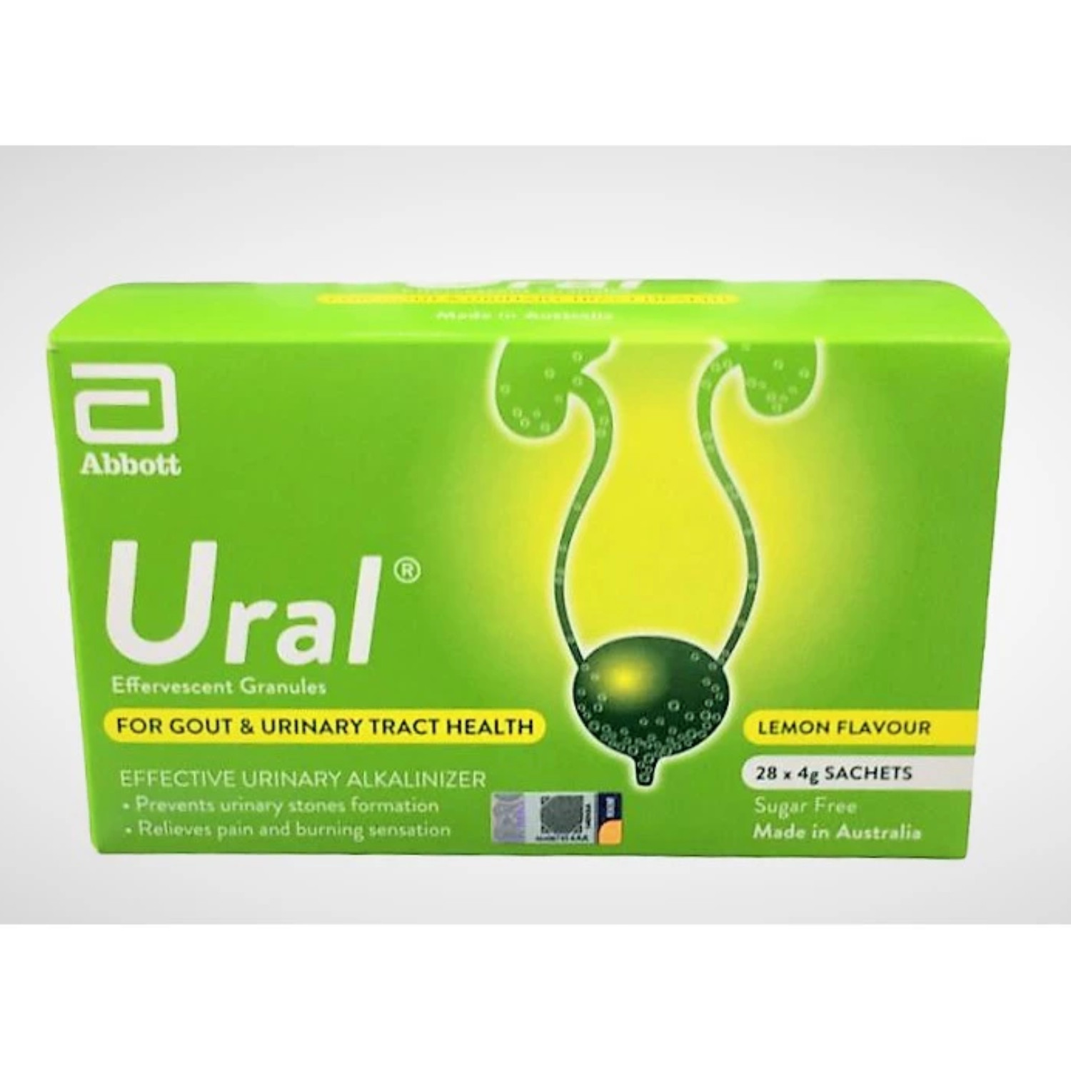 6X Abbott Ural Effervescent Granules Urine Alkalinizer 4g x 28 sachets FAST SHIP