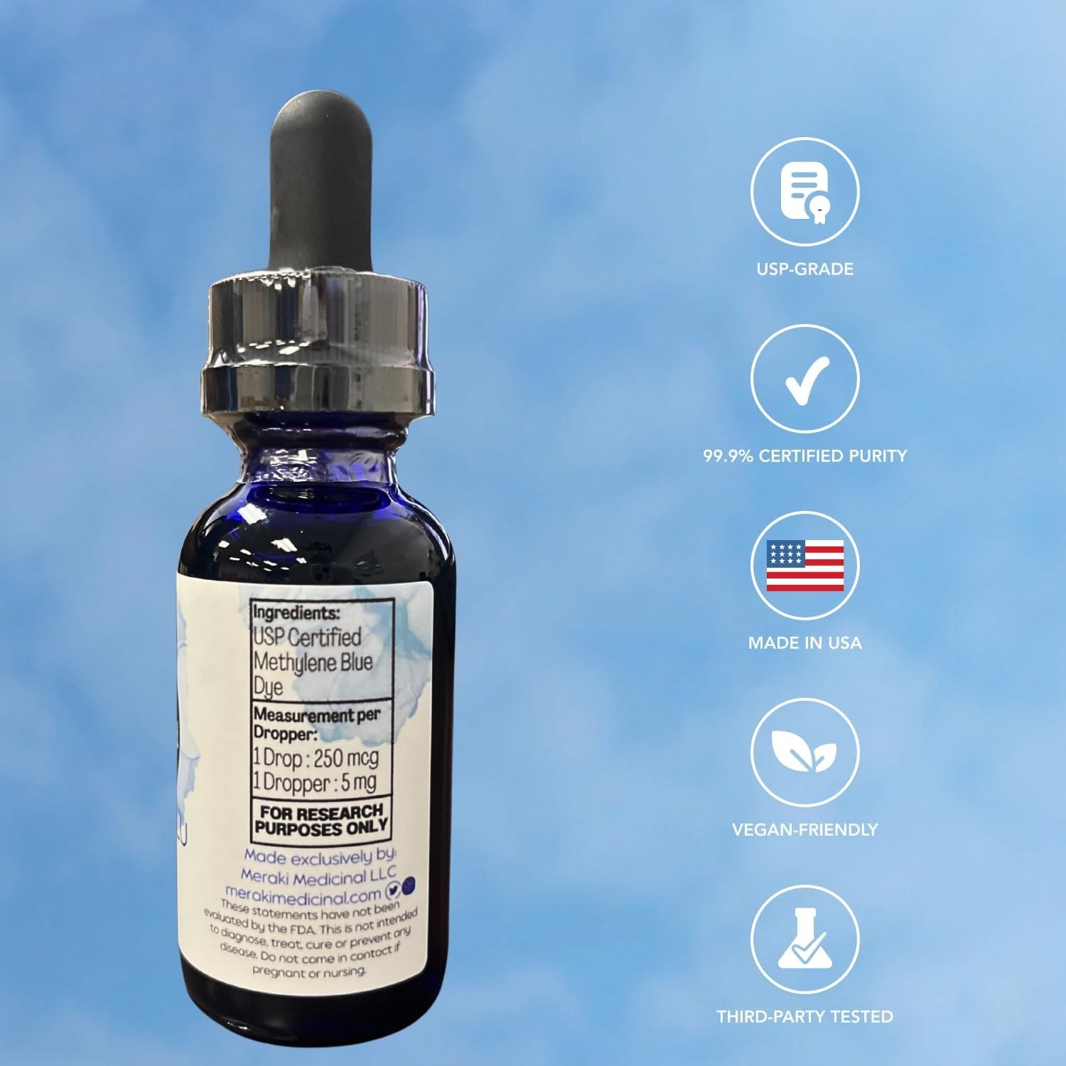 Meraki Blue Cognitive Health Beauty Vitamins Supplements Herbal Remedies & Resin