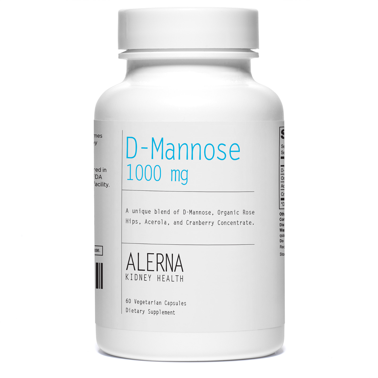 Alerna Kidney Health D-Mannose – 60 Caps, USA Made