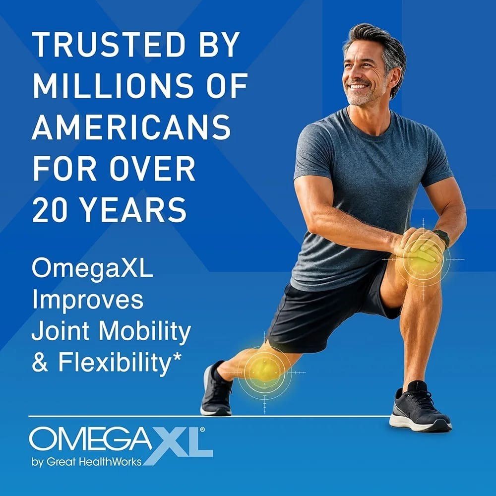 OmegaXL Joint & Muscle Support 300 Softgels Green Lipped Mussel Oil