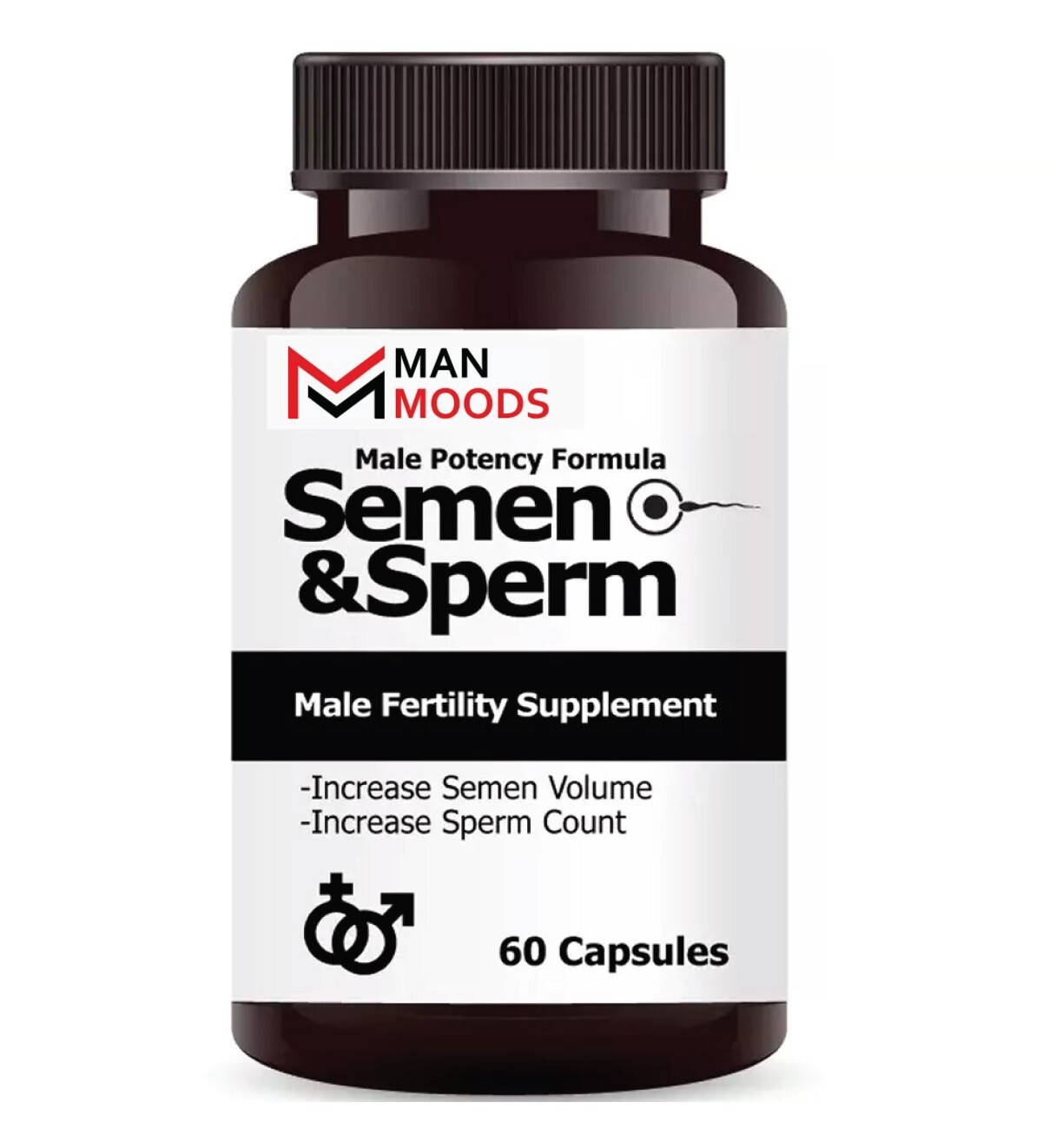 (2 Pack) Semen & Sperm Male Fertility Supplement Increase Volume Herbal 60ct