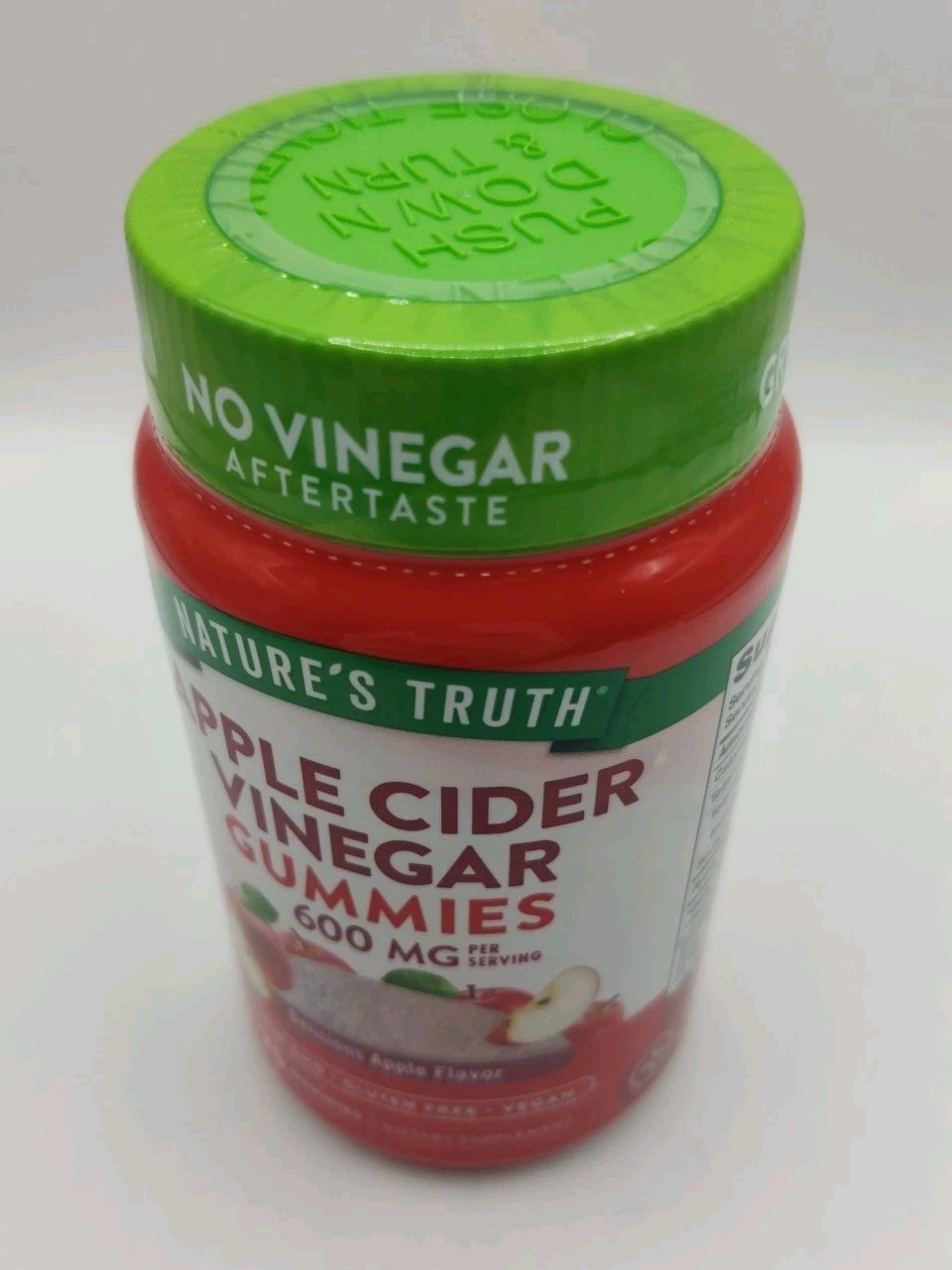 Natures Truth Apple Cider Vinegar Vegan 75 Gummies 600 mg EXP 6/2027