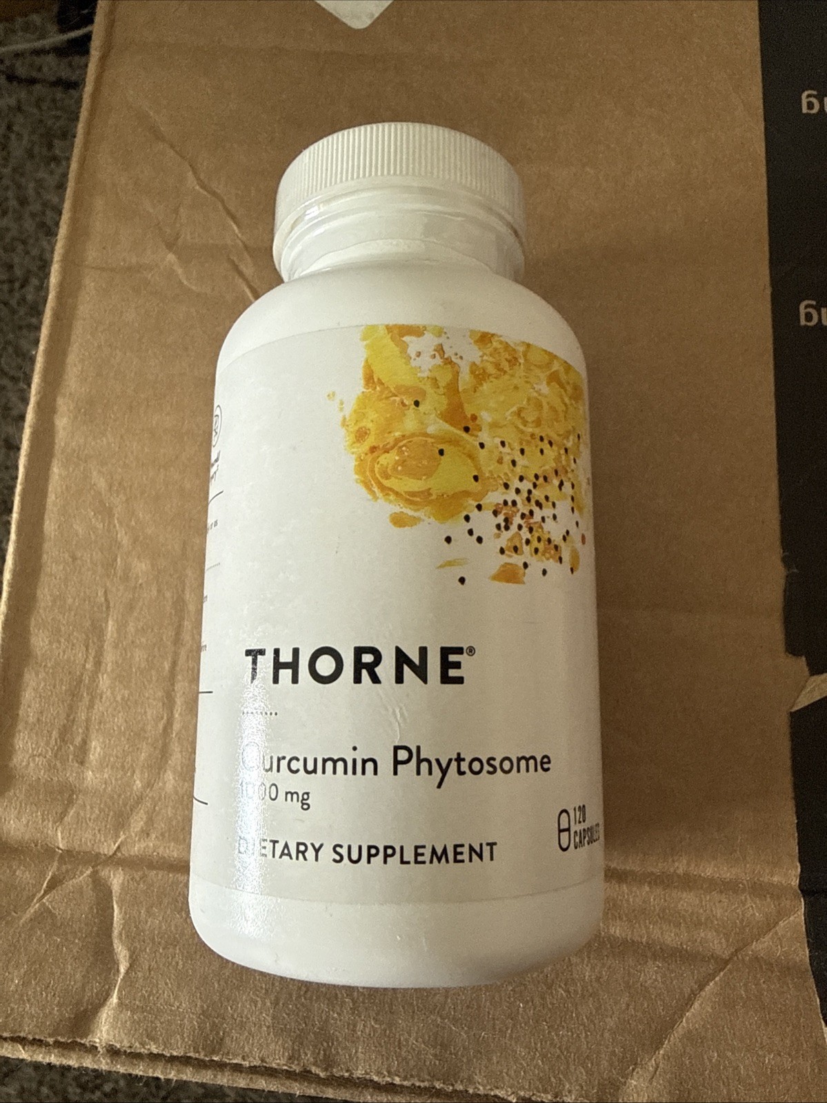 Sealed Thorne Curcumin Phytosome 1000 Mg Supplement, 120 Caps Exp 09/26