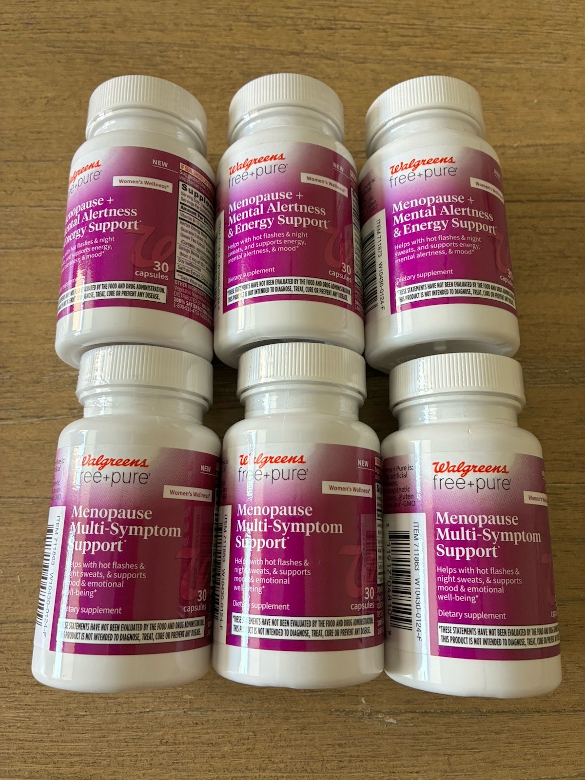 6 Menopause Multiple Symptom Support Hot Flashes Night Sweats Exp: 03-2027 NEW