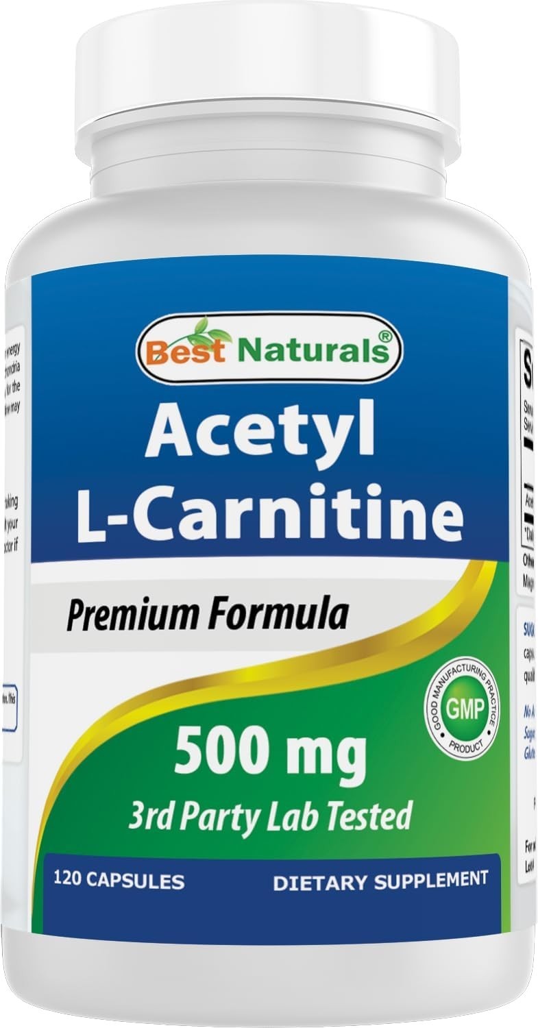 Acetyl L-Carnitine 500mg – 120 Capsules for Cognitive Support & Energy Boost