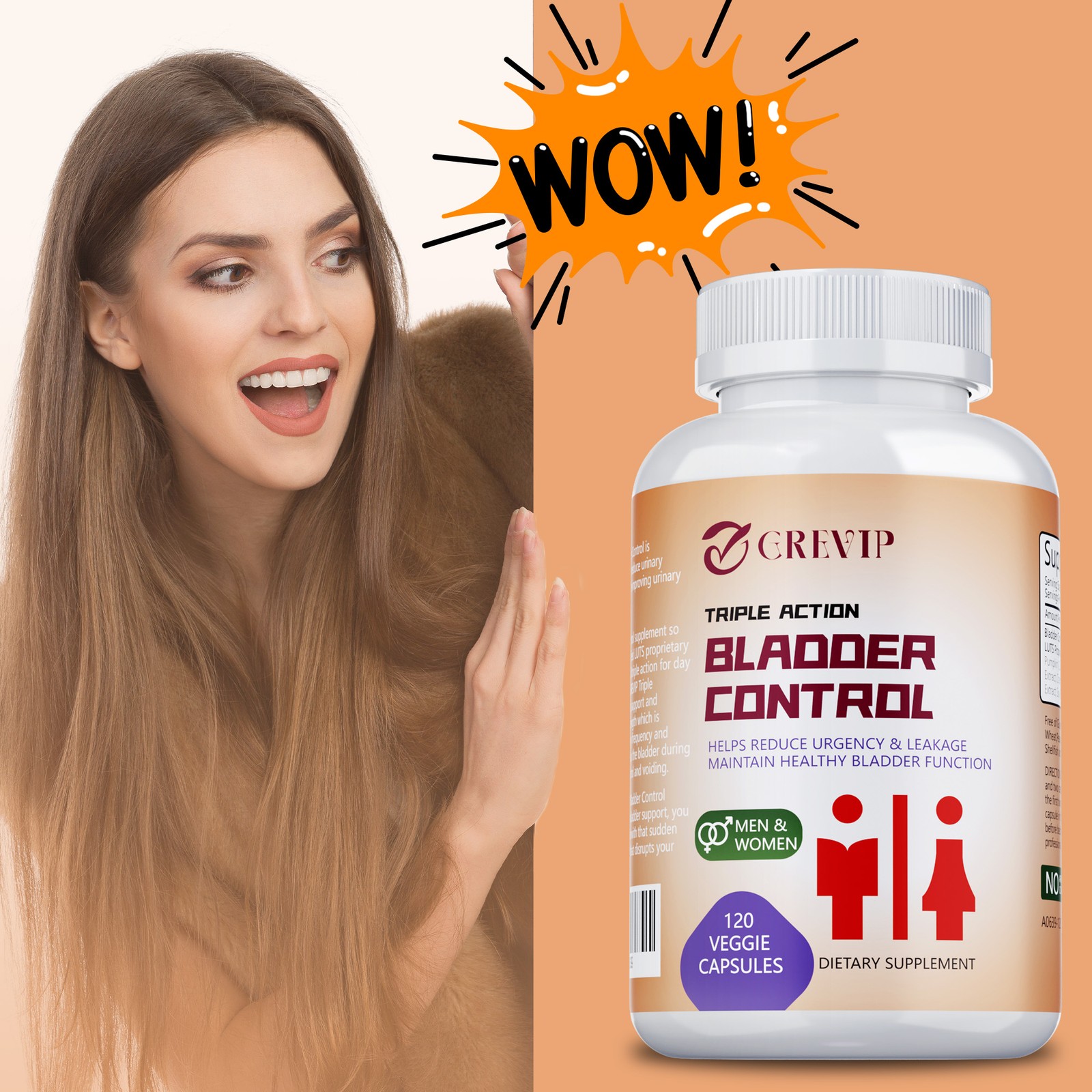 Bladder Control Capsules – Improve Overactive Bladder Control, Prostate Health