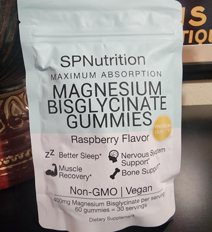 SPNutrition Magnesium Bisglycinate Gummies (60) Raspberry Flavor SEALED +GIFT