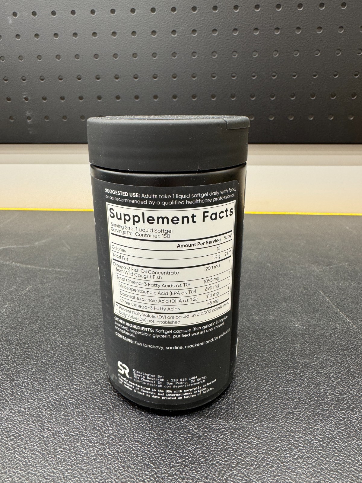 2 Pack Sports Research, Omega-3 Fish Oil, Triple Strength, 150 Softgels 01/2027