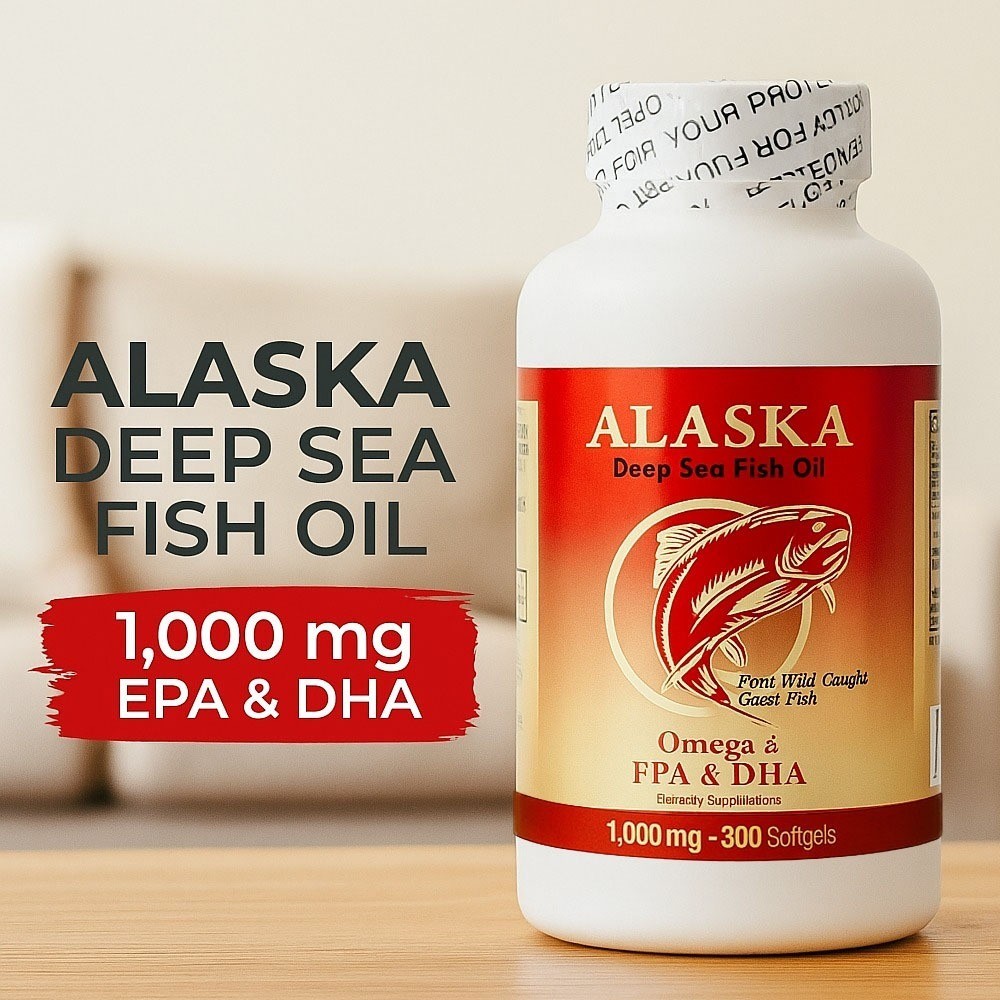 NCB Alaska Deep Sea Fish Oil Omega 3 EPA / DHA , 300 Softgels