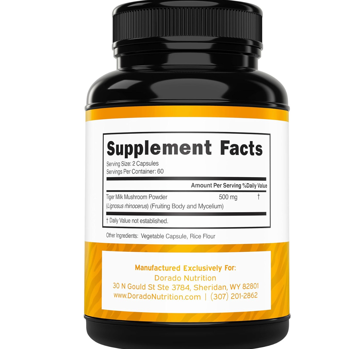 Organic Tiger Milk Mushroom Extract Capsule 500mg | 120 Capsules